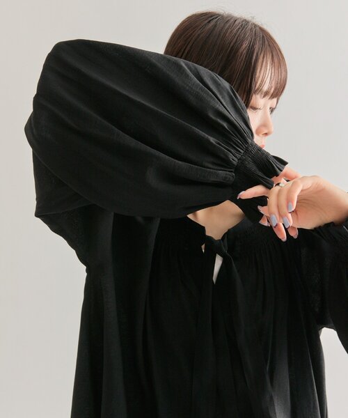 mystic(ミスティック)の「ボウタイスキッパーブラウス(シャツ/ブラウス・レディース・ベージュ/ブラック/オフホワイト・FREE)」の18枚目の写真