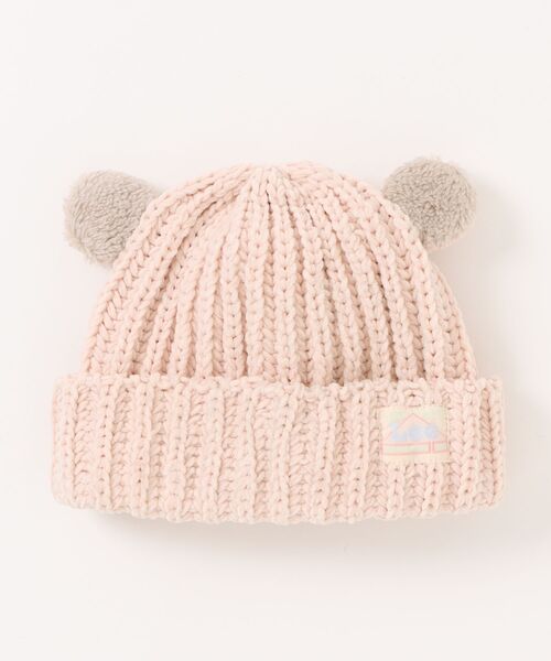 Lee（リー）の「Lee/リー【ベビー】ベアニットキャップ（ニットキャップ/ビーニー・キッズ・ライトブルー/ベージュ/ベビーピンク・X-SMALL）」の3枚目の写真