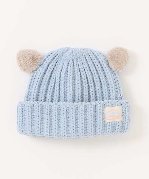 Lee（リー）の「Lee/リー【ベビー】ベアニットキャップ（ニットキャップ/ビーニー・キッズ・ライトブルー/ベージュ/ベビーピンク・X-SMALL）」の2枚目の写真