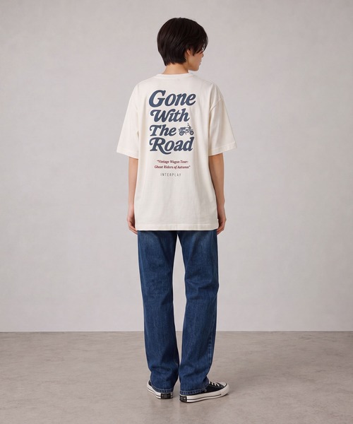 INTERPLAY(インタープレイ)の「【INTERPLAY】Gone The Road S/S Tee(Tシャツ/カットソー・メンズ・ブラック/ヘザーグレー/オフホワイト・LARGE/X-LARGE)」の4枚目の写真