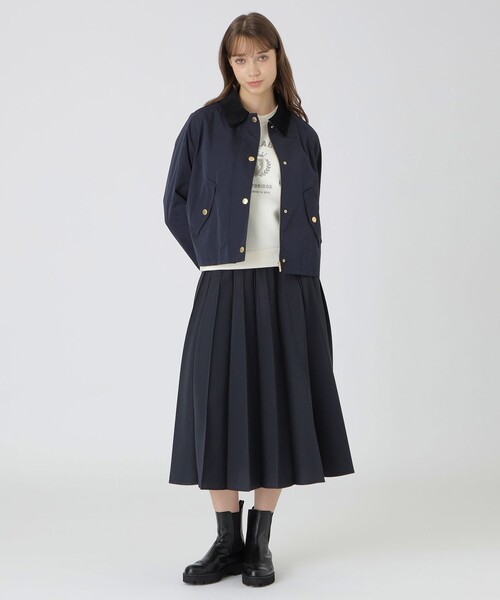 BLUE LABEL CRESTBRIDGE（ブルーレーベルクレストブリッジ）の「コーデュロイカラーブルゾン（ブルゾン・レディース・ベージュ/ネイビー・38/36）」の3枚目の写真