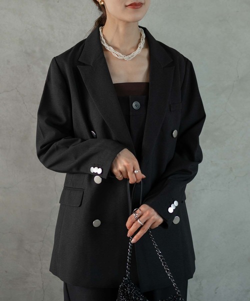 Muffiny（マフィニー）の「キャミサロペット（オールインワン）（サロペット/オーバーオール・レディース・ブラック/キャメル・MEDIUM）」の7枚目の写真