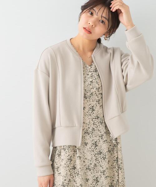 URBAN RESEARCH ROSSO WOMEN（アーバンリサーチ　ロッソ）の「F by ROSSO　ダブルフェイスカットブルゾン（ブルゾン・レディース・ブラック/ベージュ系その他・FREE）」の9枚目の写真