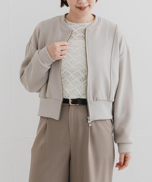 URBAN RESEARCH ROSSO WOMEN（アーバンリサーチ　ロッソ）の「F by ROSSO　ダブルフェイスカットブルゾン（ブルゾン・レディース・ブラック/ベージュ系その他・FREE）」の12枚目の写真