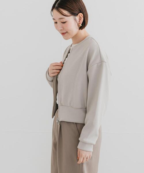 URBAN RESEARCH ROSSO WOMEN（アーバンリサーチ　ロッソ）の「F by ROSSO　ダブルフェイスカットブルゾン（ブルゾン・レディース・ブラック/ベージュ系その他・FREE）」の13枚目の写真