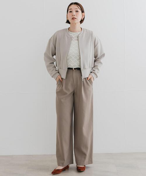 URBAN RESEARCH ROSSO WOMEN（アーバンリサーチ　ロッソ）の「F by ROSSO　ダブルフェイスカットブルゾン（ブルゾン・レディース・ブラック/ベージュ系その他・FREE）」の15枚目の写真