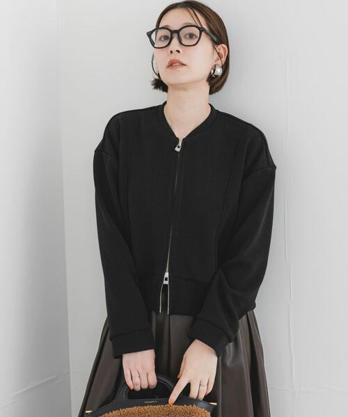 URBAN RESEARCH ROSSO WOMEN（アーバンリサーチ　ロッソ）の「F by ROSSO　ダブルフェイスカットブルゾン（ブルゾン・レディース・ブラック/ベージュ系その他・FREE）」の18枚目の写真