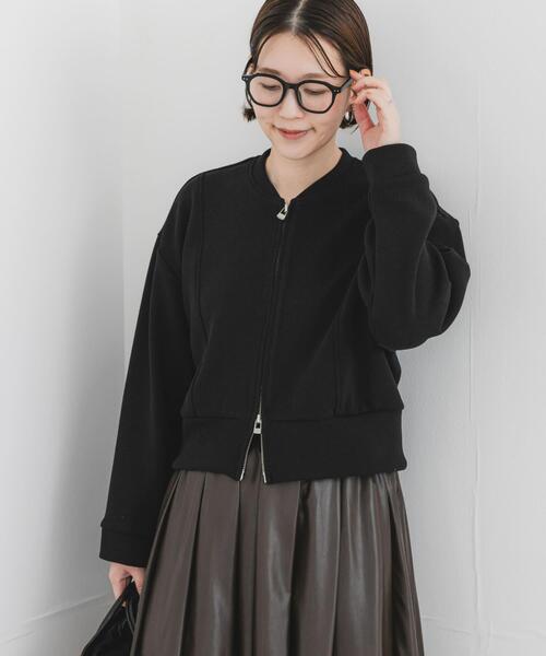 URBAN RESEARCH ROSSO WOMEN（アーバンリサーチ　ロッソ）の「F by ROSSO　ダブルフェイスカットブルゾン（ブルゾン・レディース・ブラック/ベージュ系その他・FREE）」の19枚目の写真