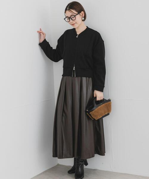 URBAN RESEARCH ROSSO WOMEN（アーバンリサーチ　ロッソ）の「F by ROSSO　ダブルフェイスカットブルゾン（ブルゾン・レディース・ブラック/ベージュ系その他・FREE）」の22枚目の写真