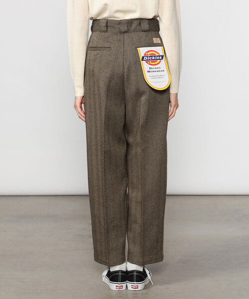 BEAUTY&YOUT別注 Dickies ウールワイドスラックス ブラウン32 ジャーナルスタンダード レリューム JOURNAL STANDARD relume 《追加