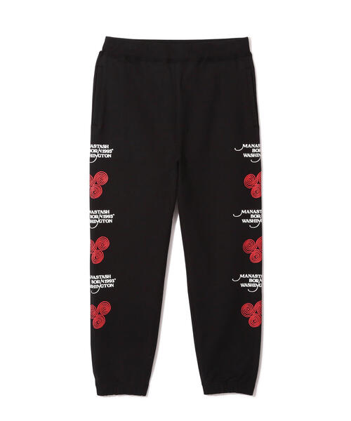 SAYHELLO(セイハロー)の「MANASTASH/マナスタッシュ/SAYHELLO SWEAT PANTS(スウェットパンツ・メンズ・ブラック/グレー・S/M/L/XL)」の3枚目の写真