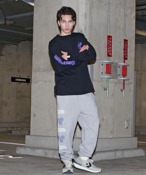 SAYHELLO(セイハロー)の「MANASTASH/マナスタッシュ/SAYHELLO SWEAT PANTS(スウェットパンツ・メンズ・ブラック/グレー・S/M/L/XL)」の10枚目の写真