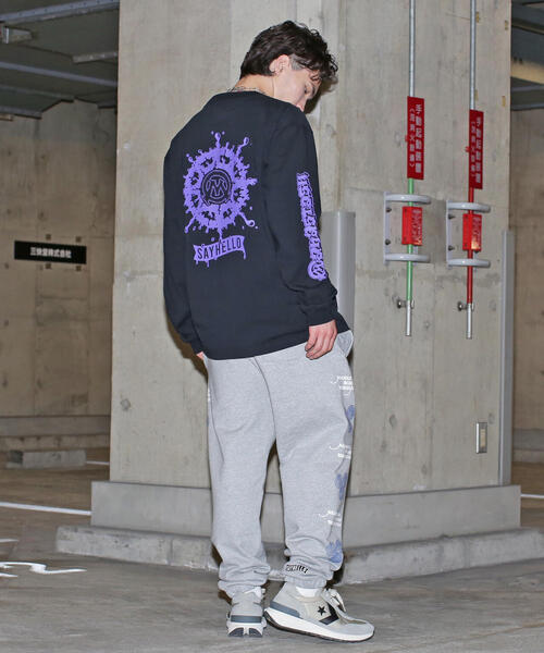 SAYHELLO(セイハロー)の「MANASTASH/マナスタッシュ/SAYHELLO SWEAT PANTS(スウェットパンツ・メンズ・ブラック/グレー・S/M/L/XL)」の11枚目の写真
