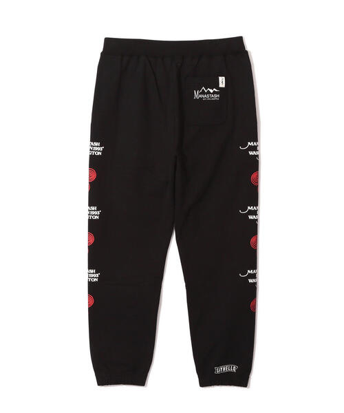 SAYHELLO(セイハロー)の「MANASTASH/マナスタッシュ/SAYHELLO SWEAT PANTS(スウェットパンツ・メンズ・ブラック/グレー・S/M/L/XL)」の12枚目の写真