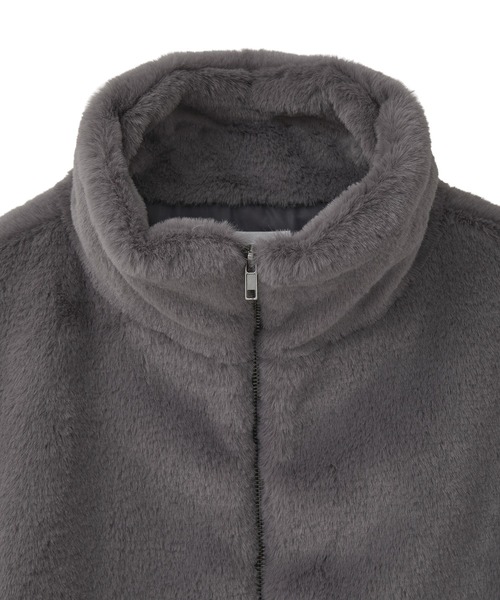 Green　Parks（グリーンパークス）の「スタンドカラーZIPファーベスト（ベスト・レディース・その他6/チャコールグレー・FREE）」の15枚目の写真