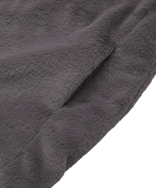 Green　Parks（グリーンパークス）の「スタンドカラーZIPファーベスト（ベスト・レディース・その他6/チャコールグレー・FREE）」の19枚目の写真