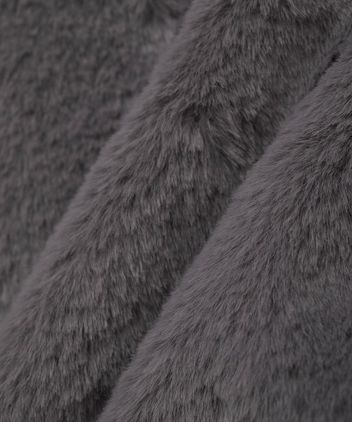 Green　Parks（グリーンパークス）の「スタンドカラーZIPファーベスト（ベスト・レディース・その他6/チャコールグレー・FREE）」の20枚目の写真