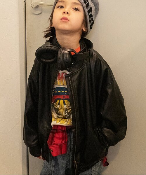 ジュニア対応】B NEW JACK エコレザーブルゾン（ブルゾン）｜BREEZE