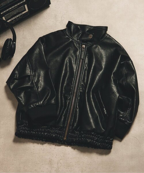 BREEZE（ブリーズ）の「【ジュニア対応】B NEW JACK エコレザーブルゾン（ブルゾン・キッズ・ブラック・100/120/140）」の7枚目の写真