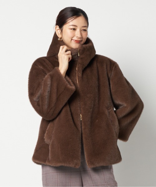 MINK ECO FUR HOODIE BLOUSON（ブルゾン）｜HELIOPOLE（エリオポール