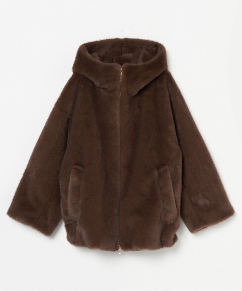 オンライン完売　MINK ECO FUR HOODIE BLOUSON MINK ECO FUR HOODIE BLOUSON
