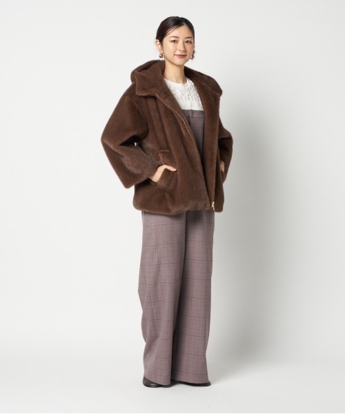 MINK ECO FUR HOODIE BLOUSON（ブルゾン）｜HELIOPOLE（エリオポール