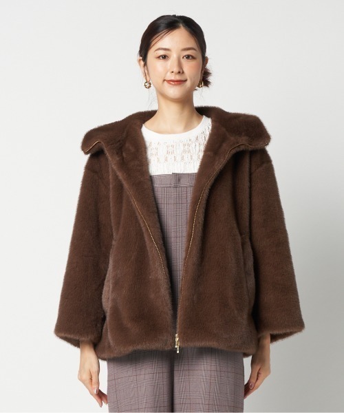 セール】MINK ECO FUR HOODIE BLOUSON（ブルゾン）｜HELIOPOLE（エリオ