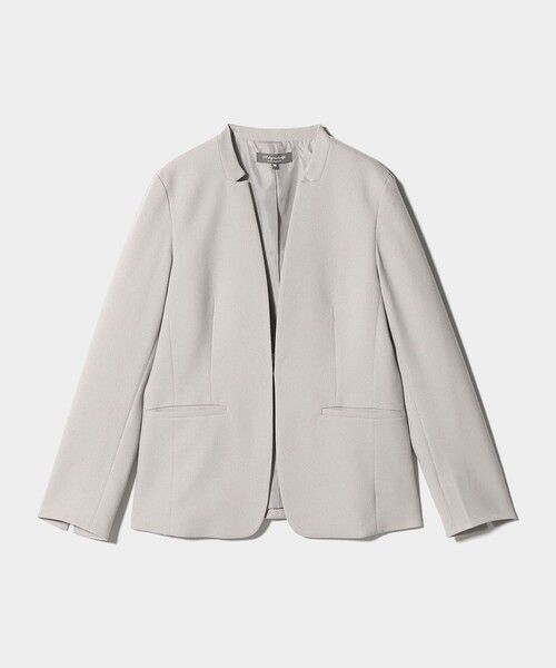 セール】メランジサージ デザインラペル ジャケット ‐ウォッシャブル