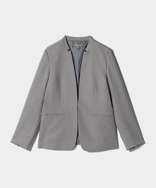 セール】メランジサージ デザインラペル ジャケット ‐ウォッシャブル