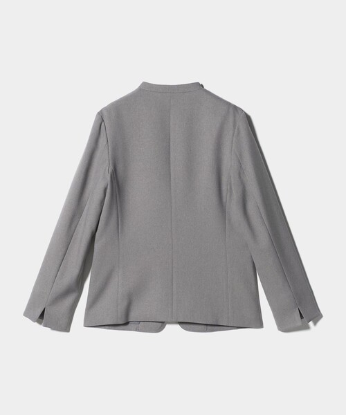 セール】メランジサージ デザインラペル ジャケット ‐ウォッシャブル