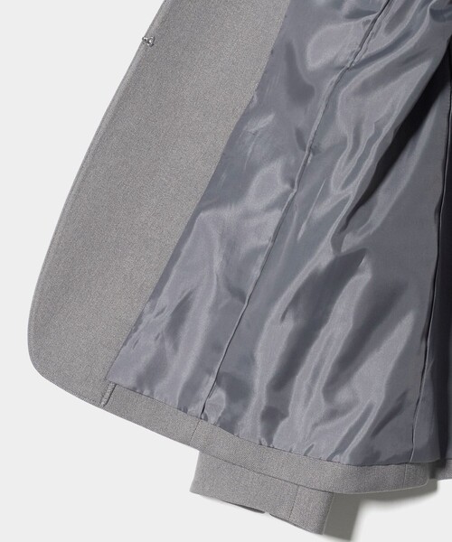 A DAY IN THE LIFE UNITED ARROWS(アデイインザライフユナイテッドアローズ)の「メランジサージ デザインラペル ジャケット ‐ウォッシャブル・セットアップ対応‐ <A DAY IN THE LIFE>(テーラードジャケット・レディース・ネイビー/ナチュラル/グレー系・36/40/38)」の18枚目の写真