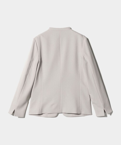 A DAY IN THE LIFE UNITED ARROWS(アデイインザライフユナイテッドアローズ)の「メランジサージ デザインラペル ジャケット ‐ウォッシャブル・セットアップ対応‐ <A DAY IN THE LIFE>(テーラードジャケット・レディース・ネイビー/ナチュラル/グレー系・36/40/38)」の20枚目の写真