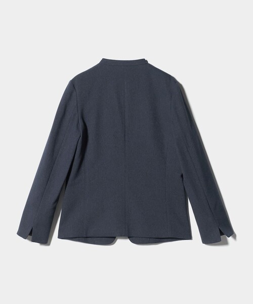セール】メランジサージ デザインラペル ジャケット ‐ウォッシャブル