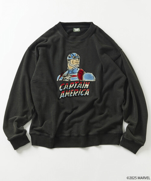 セール】MARVEL/マーベル/キャプテンアメリカ/クルーネックスウェット