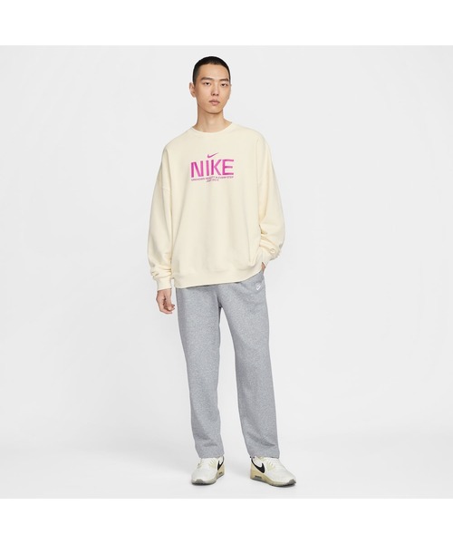 NIKE(ナイキ)の「ナイキ NIKE ナイキ クラブ FT OS L/S クルー GCEL(スウェット・メンズ・オフホワイト/ブラウン・S/M/L/LL/3L)」の6枚目の写真