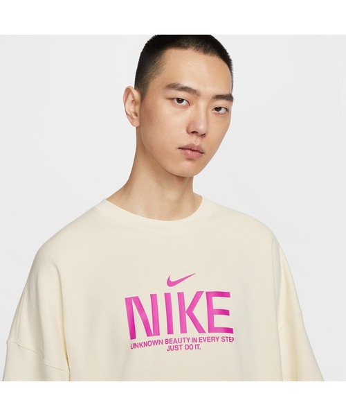 NIKE(ナイキ)の「ナイキ NIKE ナイキ クラブ FT OS L/S クルー GCEL(スウェット・メンズ・オフホワイト/ブラウン・S/M/L/LL/3L)」の8枚目の写真