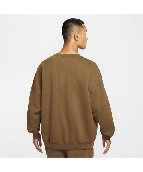 NIKE(ナイキ)の「ナイキ NIKE ナイキ クラブ FT OS L/S クルー GCEL(スウェット・メンズ・オフホワイト/ブラウン・S/M/L/LL/3L)」の4枚目の写真