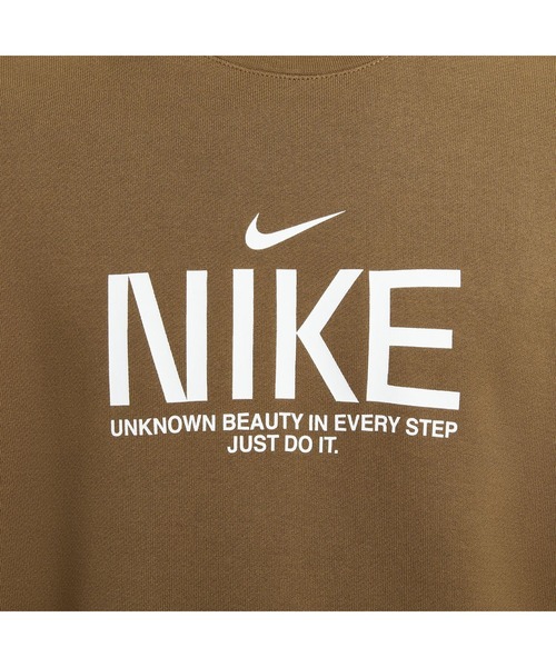 NIKE(ナイキ)の「ナイキ NIKE ナイキ クラブ FT OS L/S クルー GCEL(スウェット・メンズ・オフホワイト/ブラウン・S/M/L/LL/3L)」の10枚目の写真