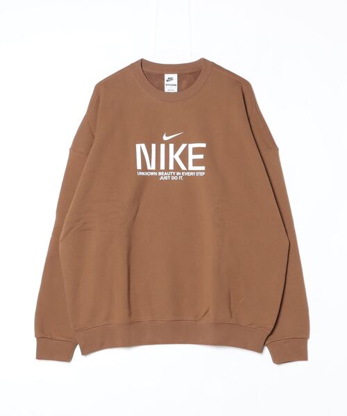 NIKE(ナイキ)の「ナイキ NIKE ナイキ クラブ FT OS L/S クルー GCEL(スウェット・メンズ・オフホワイト/ブラウン・S/M/L/LL/3L)」の9枚目の写真