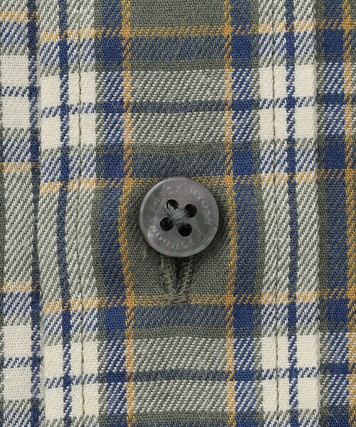 MACKINTOSH LONDON(マッキントッシュ ロンドン)の「コットンカシミヤチェックボタンダウンシャツ(シャツ/ブラウス・メンズ・イエロー系その他4/グリーン系その他5・L/M/XL)」の5枚目の写真