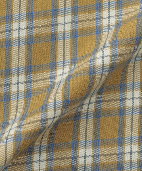 MACKINTOSH LONDON(マッキントッシュ ロンドン)の「コットンカシミヤチェックボタンダウンシャツ(シャツ/ブラウス・メンズ・イエロー系その他4/グリーン系その他5・L/M/XL)」の4枚目の写真