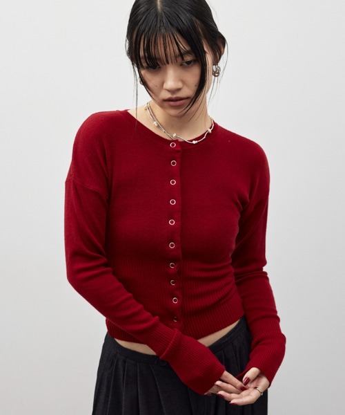 スナップニットカーディガン（カーディガン/ボレロ）｜HANNE（アン）の