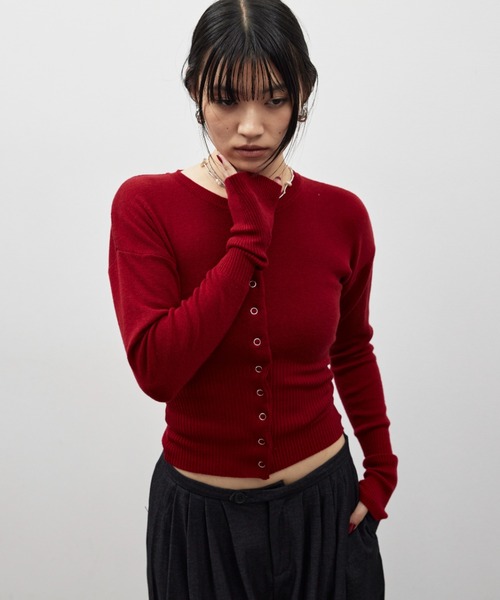 スナップニットカーディガン（カーディガン/ボレロ）｜HANNE（アン）の