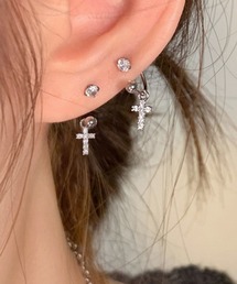 mul.（ムル）の「【446612】ラインストーンチャームピアス(RZ)（ピアス（両耳用））」