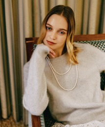 mysty woman | フォックスウールMIXニット　622026(ニット/セーター)