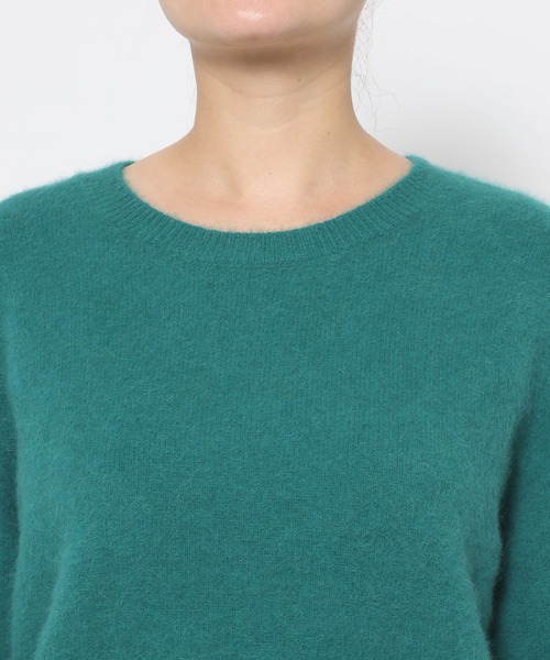 mysty woman（ミスティウーマン）の「フォックスウールMIXニット　622026（ニット/セーター・レディース・ホワイト系その他/グリーン/ブラック/グレー・FREE）」の14枚目の写真