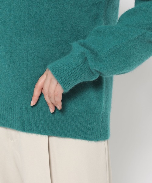 mysty woman（ミスティウーマン）の「フォックスウールMIXニット　622026（ニット/セーター・レディース・ホワイト系その他/グリーン/ブラック/グレー・FREE）」の16枚目の写真