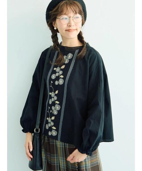 FUMIE TANAKA 花柄刺繍ブラウス サイズ2 FUMIE TANAKA（フミエタナカ）の「【FUMIE=TANAKA】through over