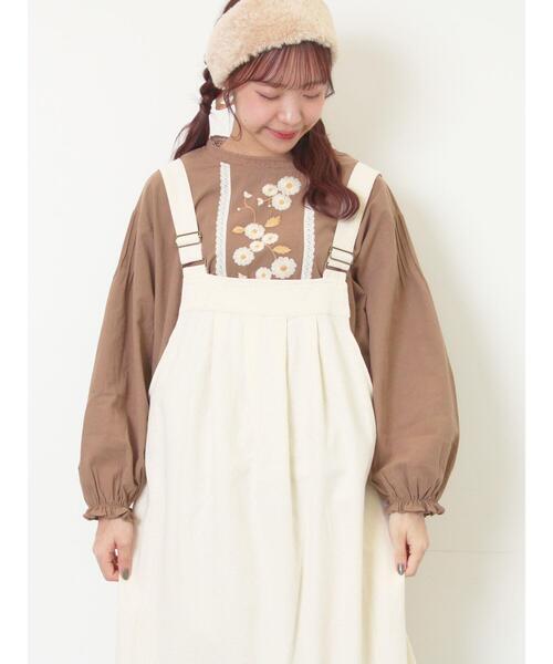 WEB限定】花柄刺繍ブラウス（シャツ/ブラウス）｜Samansa Mos2