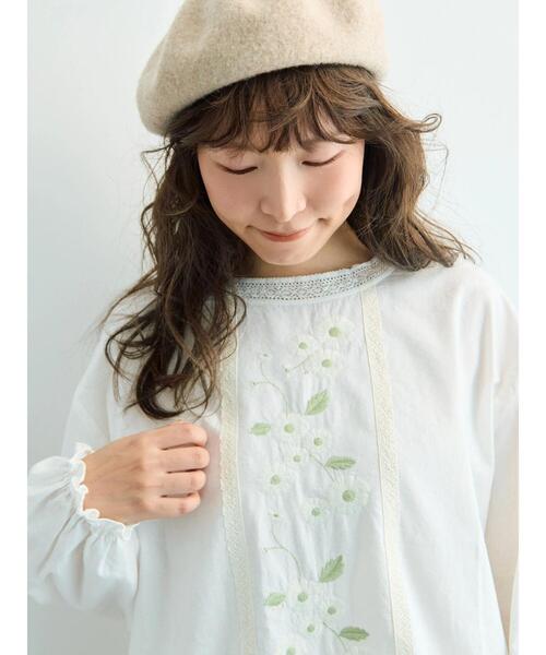 WEB限定】花柄刺繍ブラウス（シャツ/ブラウス）｜Samansa Mos2